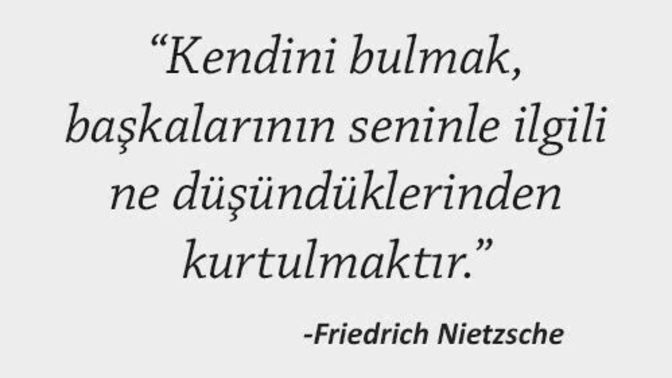 Kendini bulabildin mi?