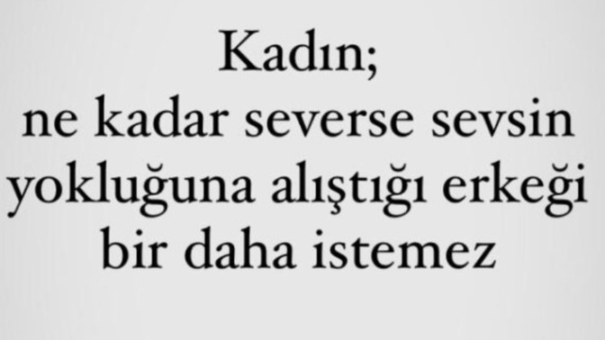 Yokluğuna alıştığınız birisi var mı?