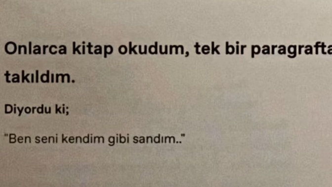Tek hatamız herkesi kendiniz gibi sanmamiz mi?