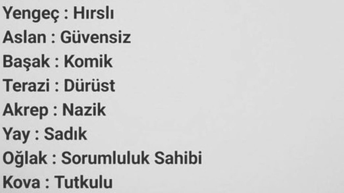 Senin burcunun öne çıkan niteliği nedir?