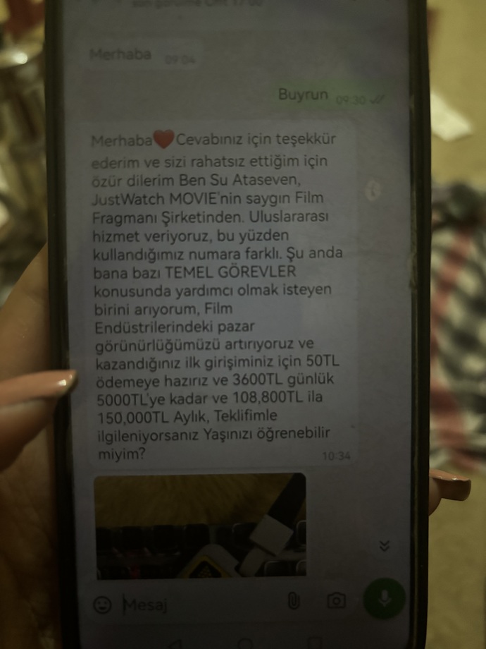 Wpden böyle bir mesaj geldi bu nedir?