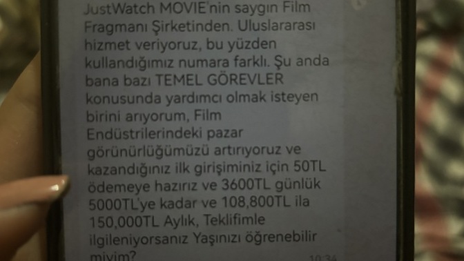 Wpden böyle bir mesaj geldi bu nedir?