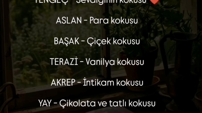 En sevdiğin koku nedir?