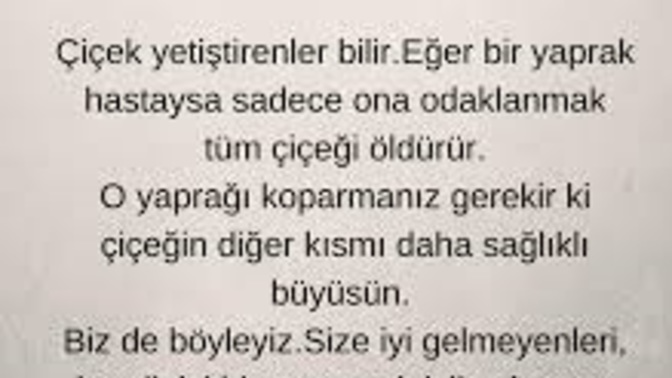 Nelerden uzak duruyorsun?