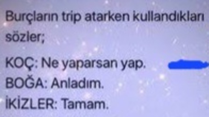 Burçlar nasıl trip atar 🙄?