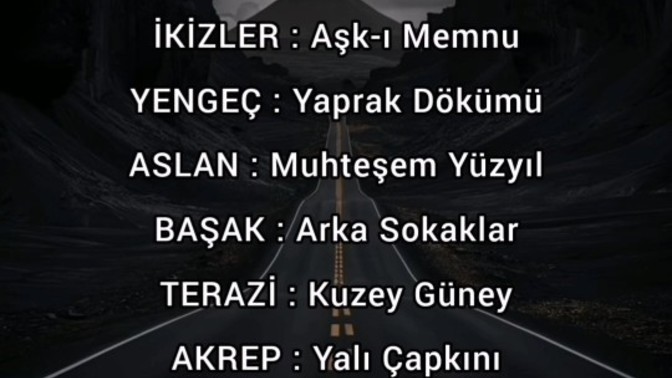 Burçlar bir Dizi olsaydı... ?