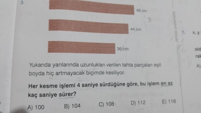 Şu soruya bir el atıverin gari çok mu görüyonuz bana bunu?