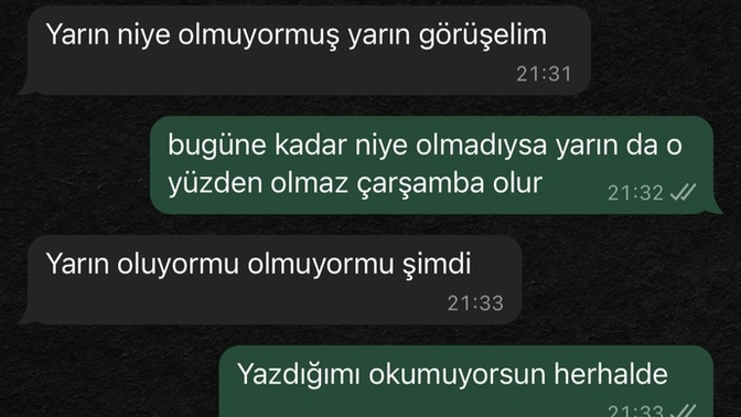 Siz böyle biriyle devam eder miydiniz?