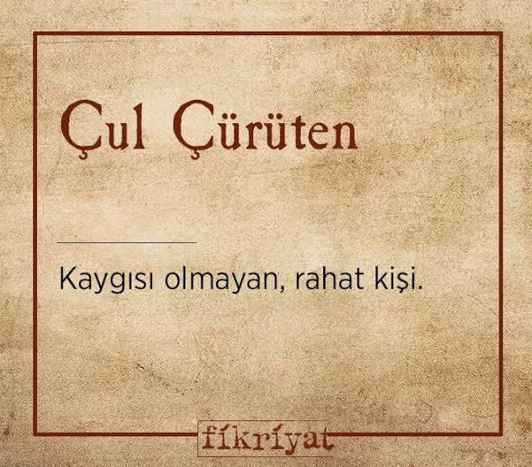 Çul çürüten misiniz?