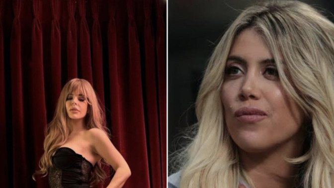 Simge Sağın'ın sarı peruklu pozları Wanda Nara'ya benzetildi. Sizce benziyor mu?