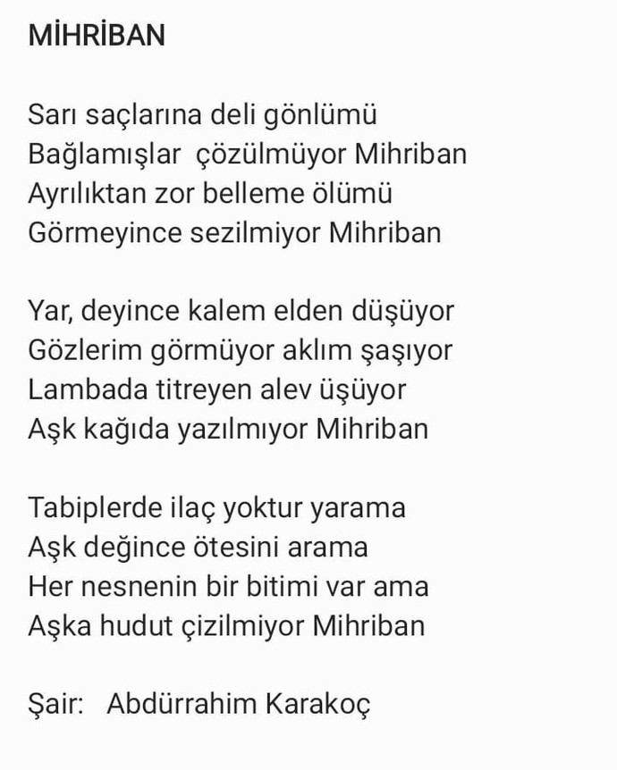Mihriban türküsünü sever misiniz?