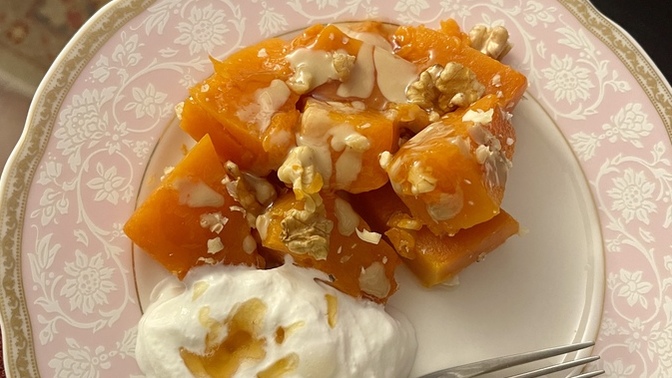 Bal kabağı 🎃 tatlısı sever misin? Üzerinde ne olmasını istersin yoksa sade mi yersin?