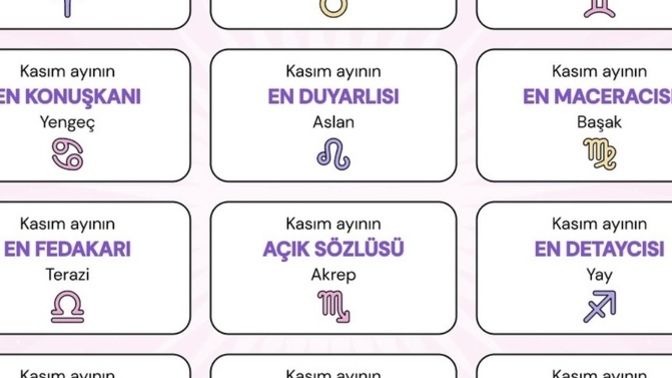 Kasım ayının en nesisin?