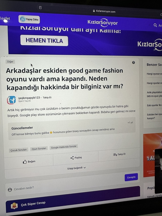 Eskiden bilgisayardan ne oynardınız?