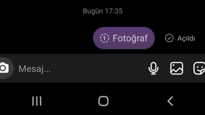 Direk mesajda karşidan ss aldim ama niye boyle yazdi ekran goruntusu aldi yazmiyor?