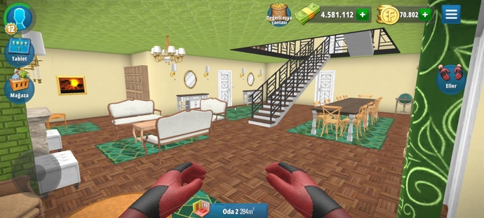 House Flipper oyununda Saray yaptım. Hangisi daha güzel olmuş?