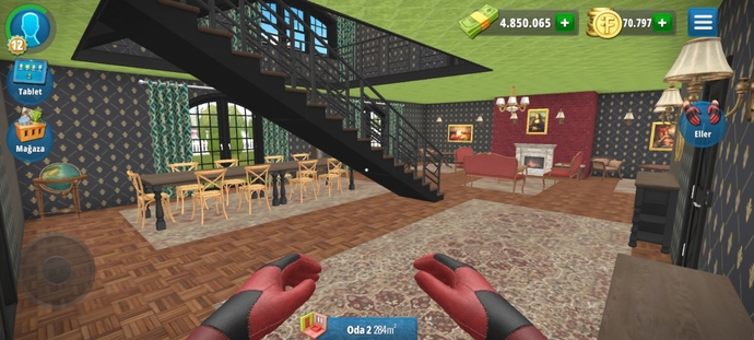 House Flipper oyununda Saray yaptım. Hangisi daha güzel olmuş?