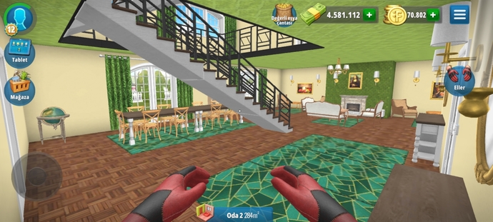 House Flipper oyununda Saray yaptım. Hangisi daha güzel olmuş?