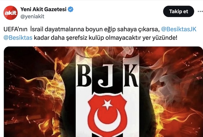 Beşiktaş hakkında yapılan bir paylaşım sosyal medyayı ayağa kaldırdı! Bu konuda ne düşünüyorsunuz?