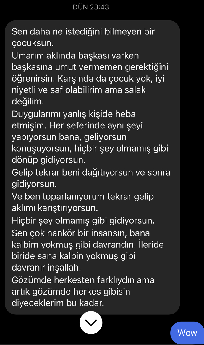 Böyle bi mesaj alsanız naparsınız?