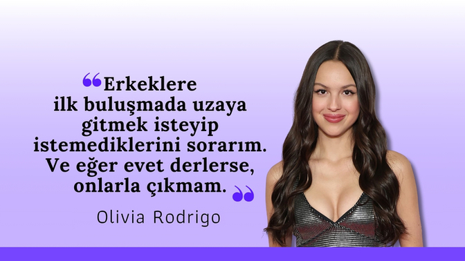 Olivia Rodrigo, ilk buluşmada sorduğu soruyu paylaştı. Sen ilk buluşmada ne sorarsın?