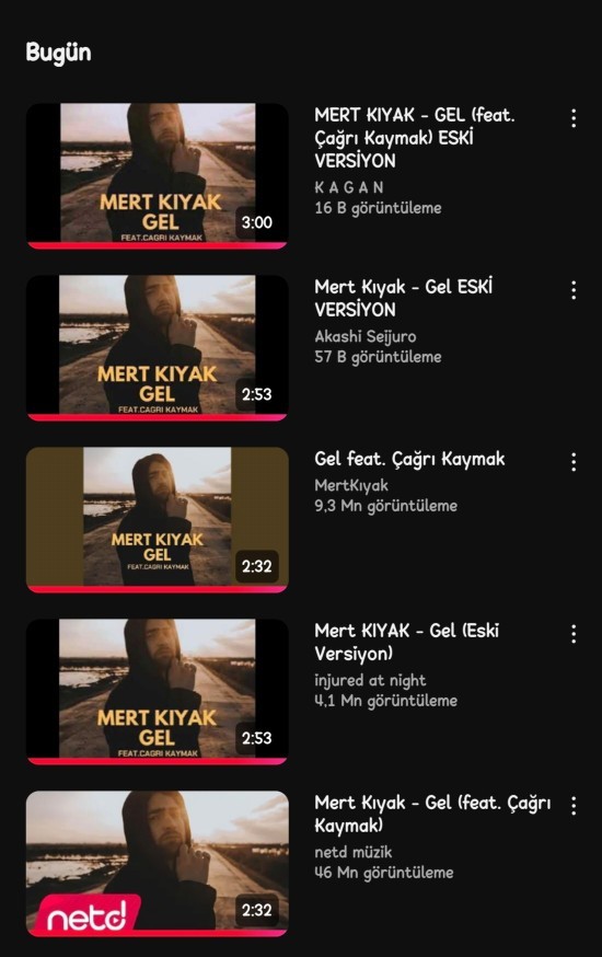 Son zamanlarda tekrar tekrar dinlediğiniz şarkılar var mı?