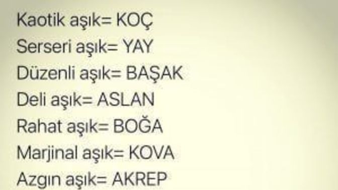Burçlar nasıl aşk yaşarmış ?