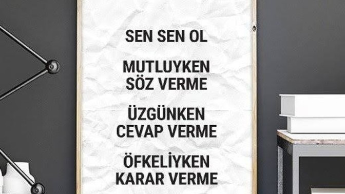 Sen sen ol... Cümleyi nasıl bitirirsiniz?