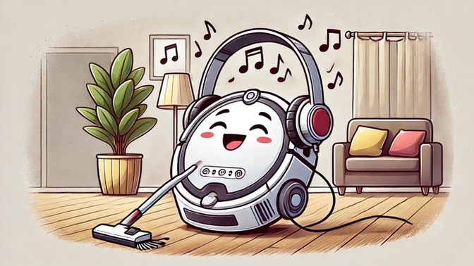 Robot süpürgeniz kendi playlist’ini oluştursa, sence ilk sırada hangi şarkı olurdu? 👻?