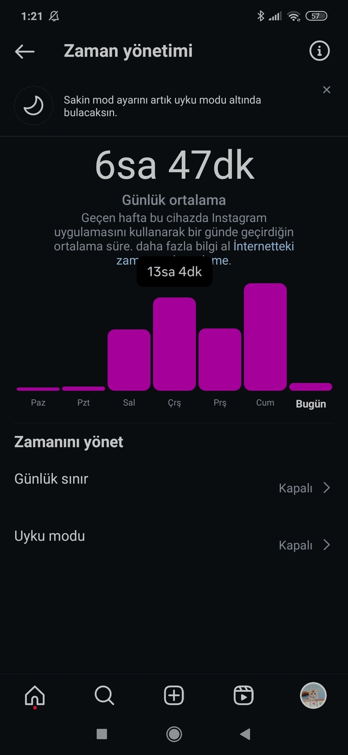 Instagramda vakit geçirme süreniz ne kadar?