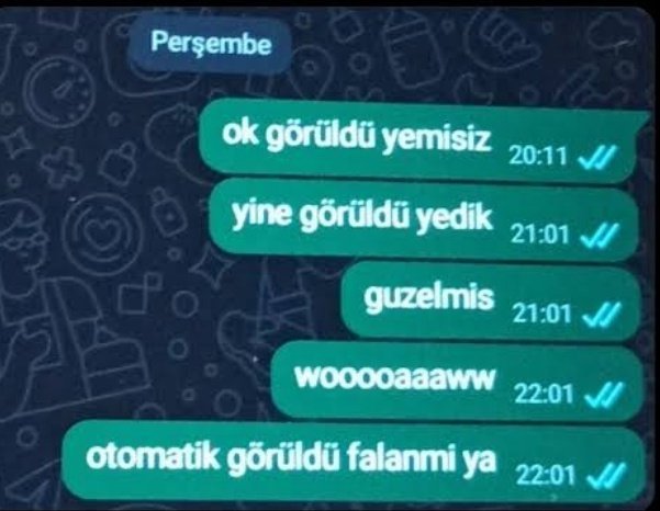 Görüldü yiyince tepkiniz nasıl oluyor?