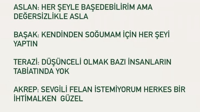 Şu an iç sesin sana neler diyor?
