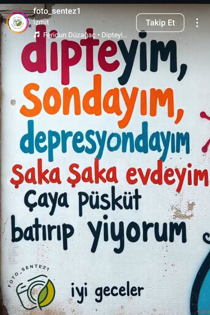 Geceler iyi olsun mu? Herkese mutlu haftalar dilerim?
