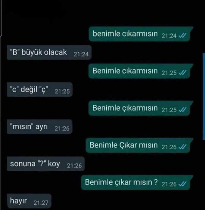 Ne yordu beee🤭🤭🤭 kabul de etmedi napacaz şimdi?🤭🤭🤭?