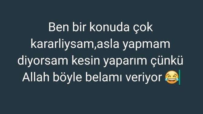Asla yapmam dediğiniz bisiyi yaptinizmi?