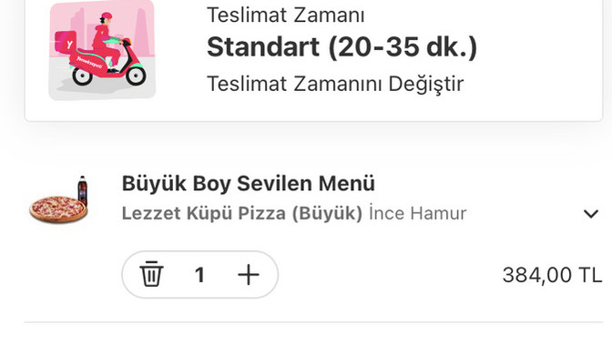 Bu saatte pizza yenir mi?