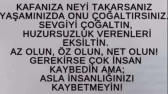 Kafanıza neyi takıyorsunuz bu ara?