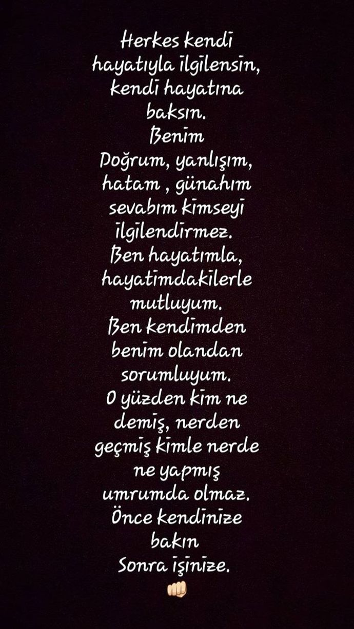 Arkanızdan konuşan insana buradan bir söz yazar mısınız?