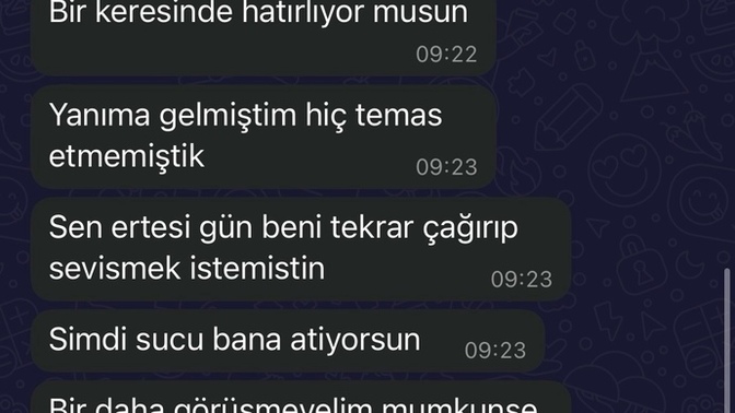 Yakın zamanda görüştüğüm eski sevgilim Bana engel basmış?