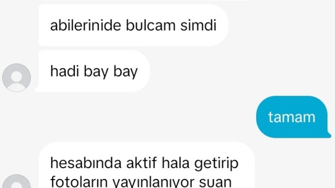 Bu mesajları göstersem ceza alır mı bu kişi?