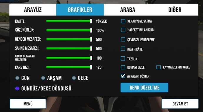 Telefonunuz da genellikle Hangi Grafik ayarın da oyun oynuyorsunuz ve Kaç FPS?
