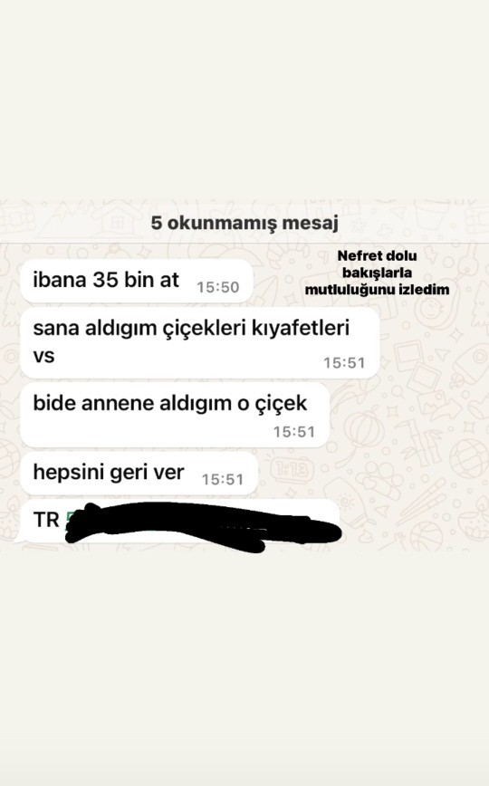 Sevgilinizden ayrıldıktan sonra ona yaptiginiz masrafı istermisiniz?