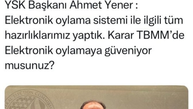 Stalin; "sandığa kime oy attığın önemli değil, oyları kimin saydığı önemlidir" der. YSK ya güveniyor musunuz?