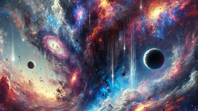 Yapay Zekaya Cizdirdigim Uzay Resmi Sizce Nasil Duvar Kagidi Olur mu?