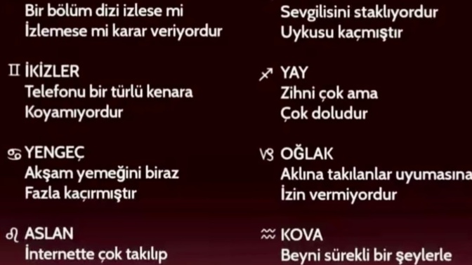 Dönüp durduğun o gecelerde seni uyutmayan şey nedir?