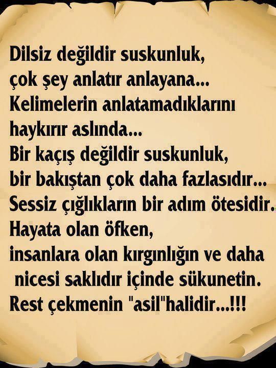 Susmak bazen en güzel cevap olabilir mi?