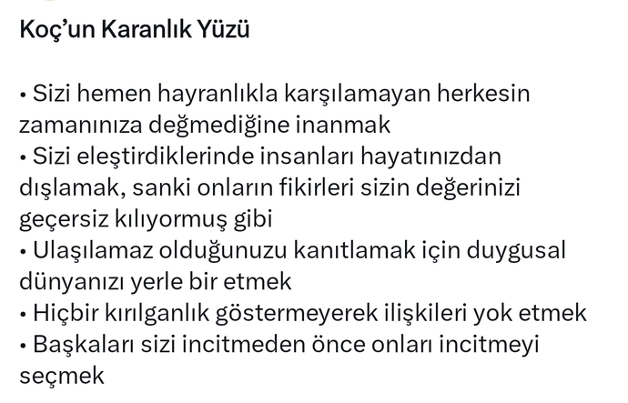 Burcunuza göre karanlık yüzünüzü öğrenmek ister misiniz?
