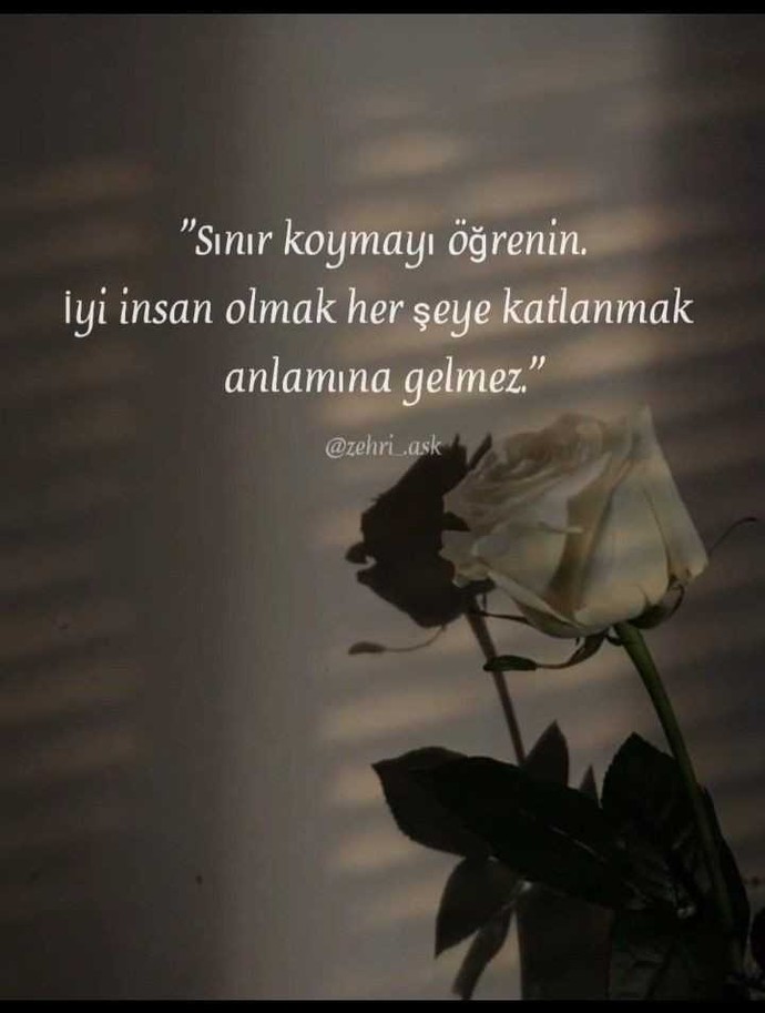 Kendini sınır koyuyor musun?
