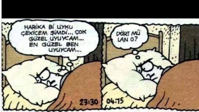 Ne olursa gözünüze uyku girmez?