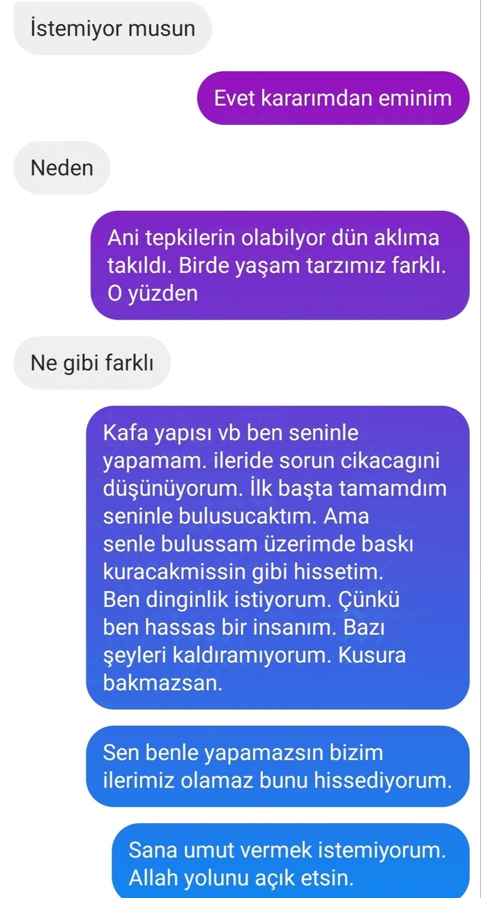 Senin dudaklarını öpmek istiyorum diyen erkekle buluşmayı iptal ettim haksız mıyım?